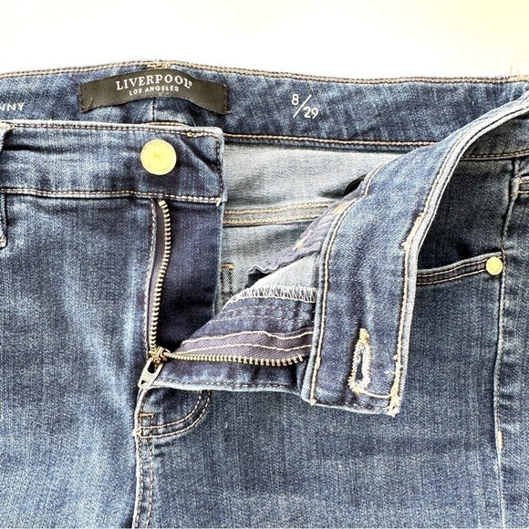 Liverpool “the ankle  skinny” jeans in stretch denim, medium rise - Picture 8 of 14